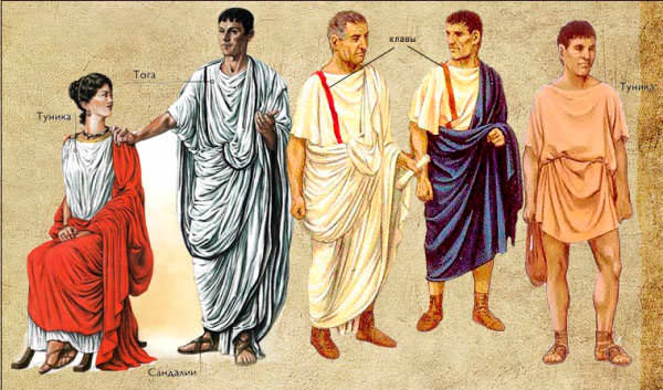 Римская тога история моды и одежды