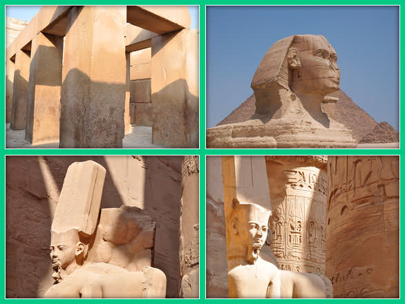 Скульптуры обнаруженные возле пирамид