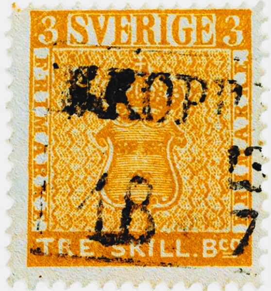 Самая дорогостоящая марка из Швеции – Желтый Трескиллинг