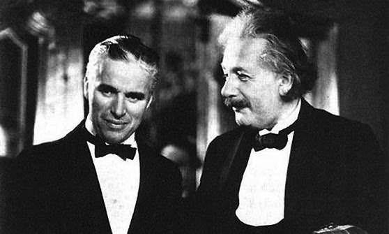 Чарли Чаплин и Эйнштейн 