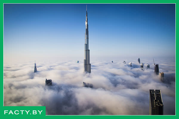 Небоскрёб в Дубае - высочайшее здание на планете