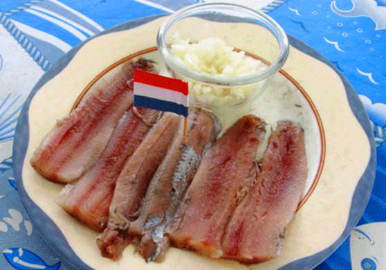 Рыбные блюда с селедкой популярны в Нидерландах