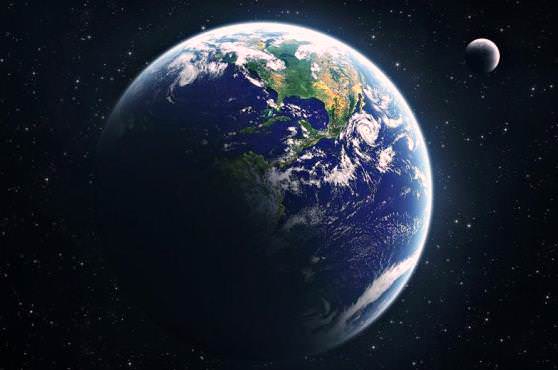 планета Земля и ее спутник - Луна