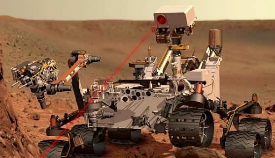 Марсоход на Марсе исследует Планету