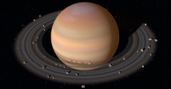 Сатурн легко можно увидеть и узнать через телескоп