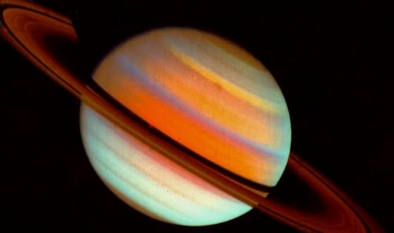 Северное сияние на планете Сатурн