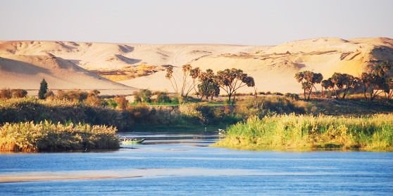 Река Нил, пустыня Сахара 