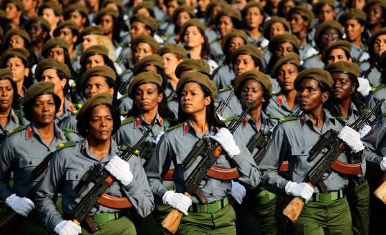 Кубинские женские войска, военное училище 