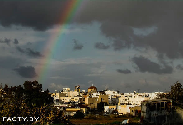 Отдых на Кипре радуга после дождя