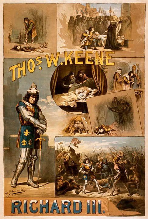 Уильям Шекспир Ричард Iii Плакат 1884 год