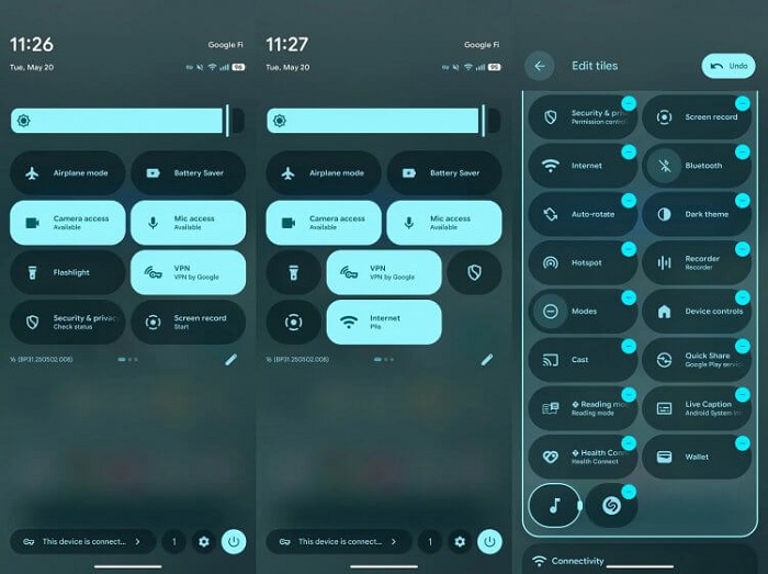 Интейфейс телефона переведён на английский язык