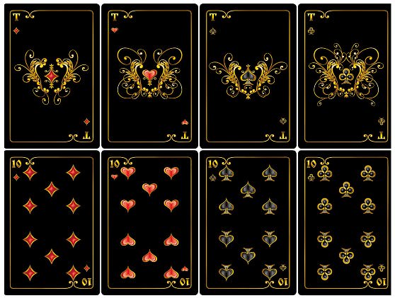 Карты для игры в покер черные 