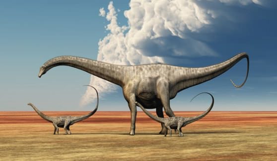 Очень крупный динозавр